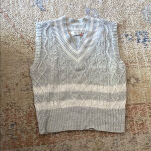 Cable Knit Sweater Vest